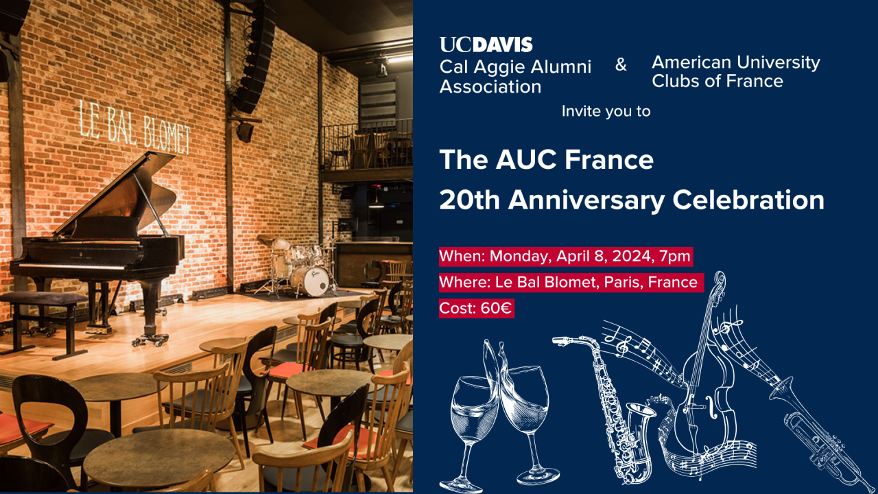 Invitation to AUC France Anniversary Celebration April 8th 2024