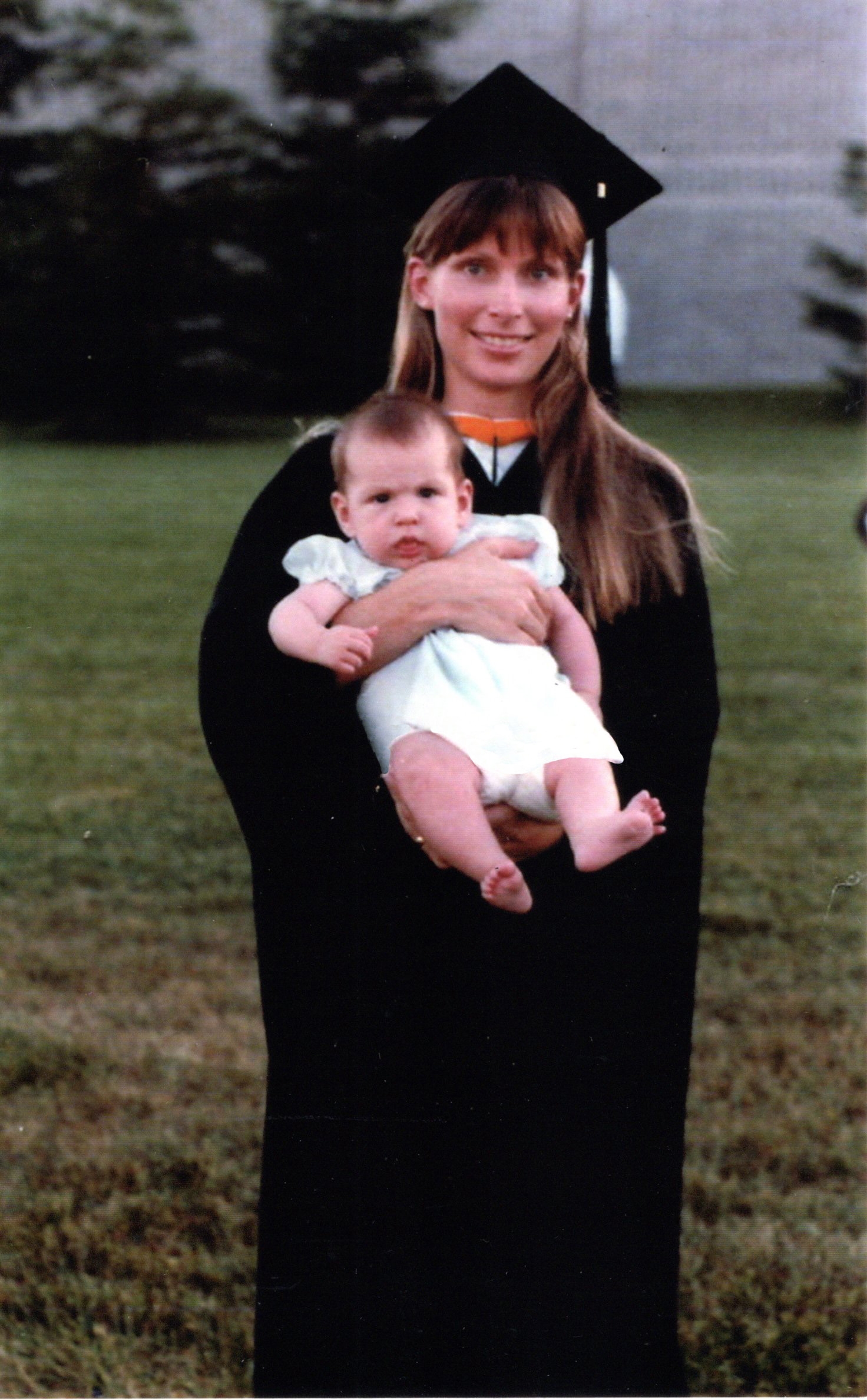 Carol Burrill and baby Kate