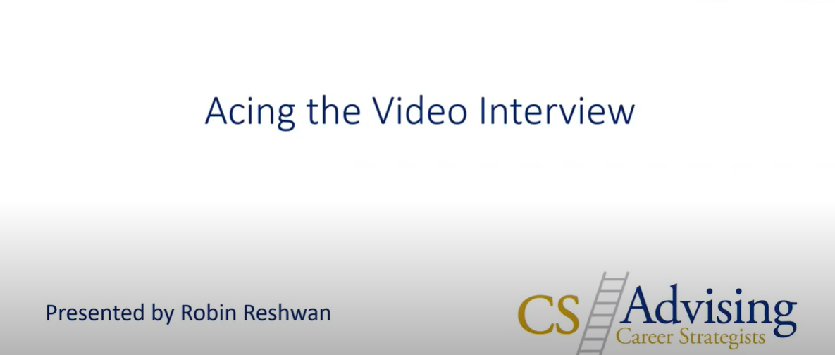 Acing the video interview