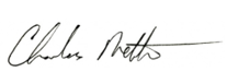 Charles Melton's signature