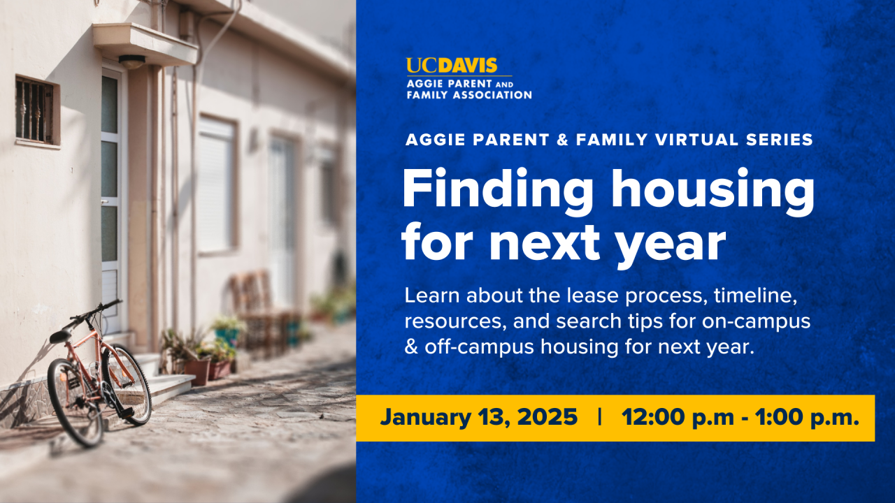 Finding Housing for Next Year 2025 Parent & Family Webinar