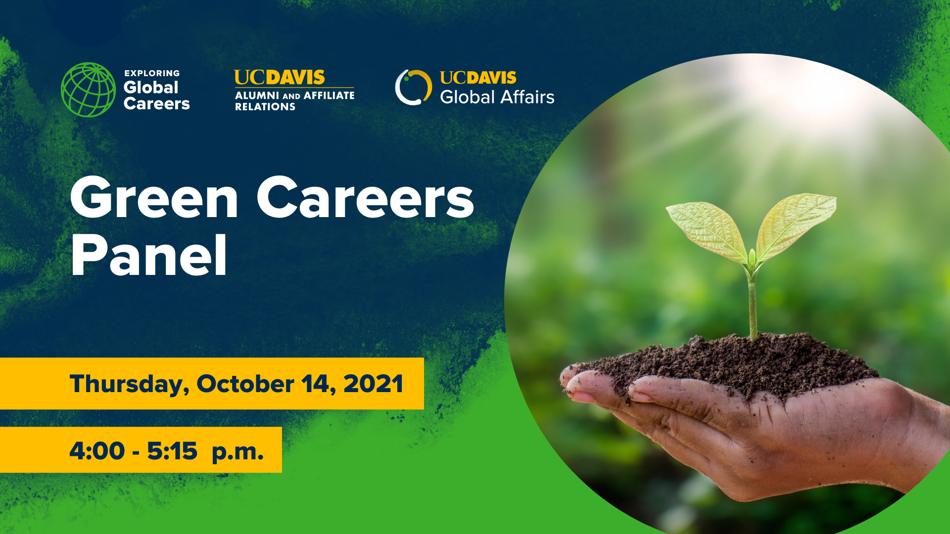 green global careers event on October 14th