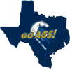 The state of Texas with the UC Davis logo in the middle