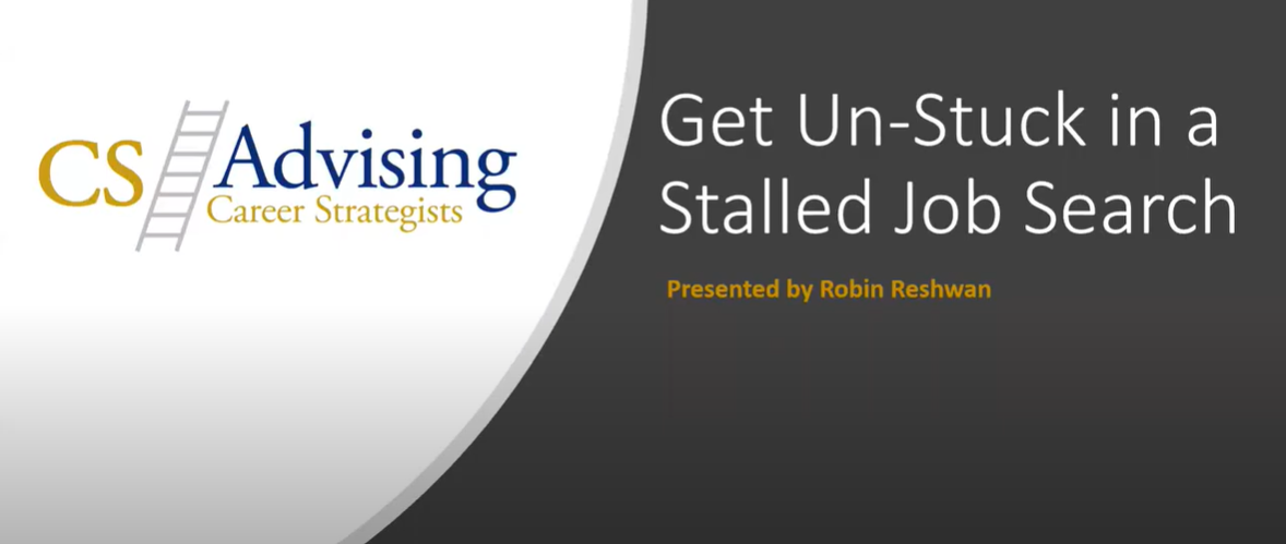 Get Un-Stuck in a Stalled Job Search