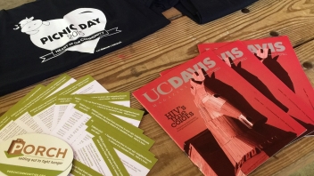 T-shirts and flyers 