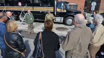 People outside the truck 