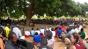 panorama view of the beginning ceremony speeches 