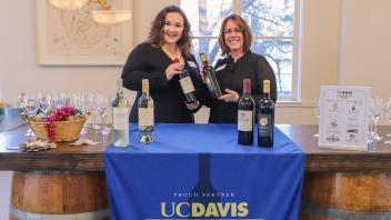 Alumni Wine & Beer Program table