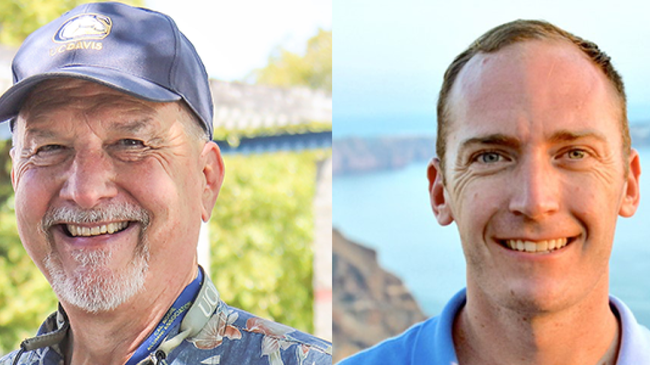 UC Davis CAAA board members Bill Cochran and Charles Melton
