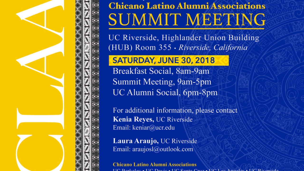 Flyer for CLAA Sumitt Meeting