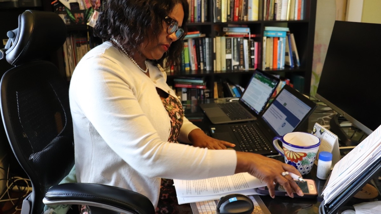 Teron McGrew in her office