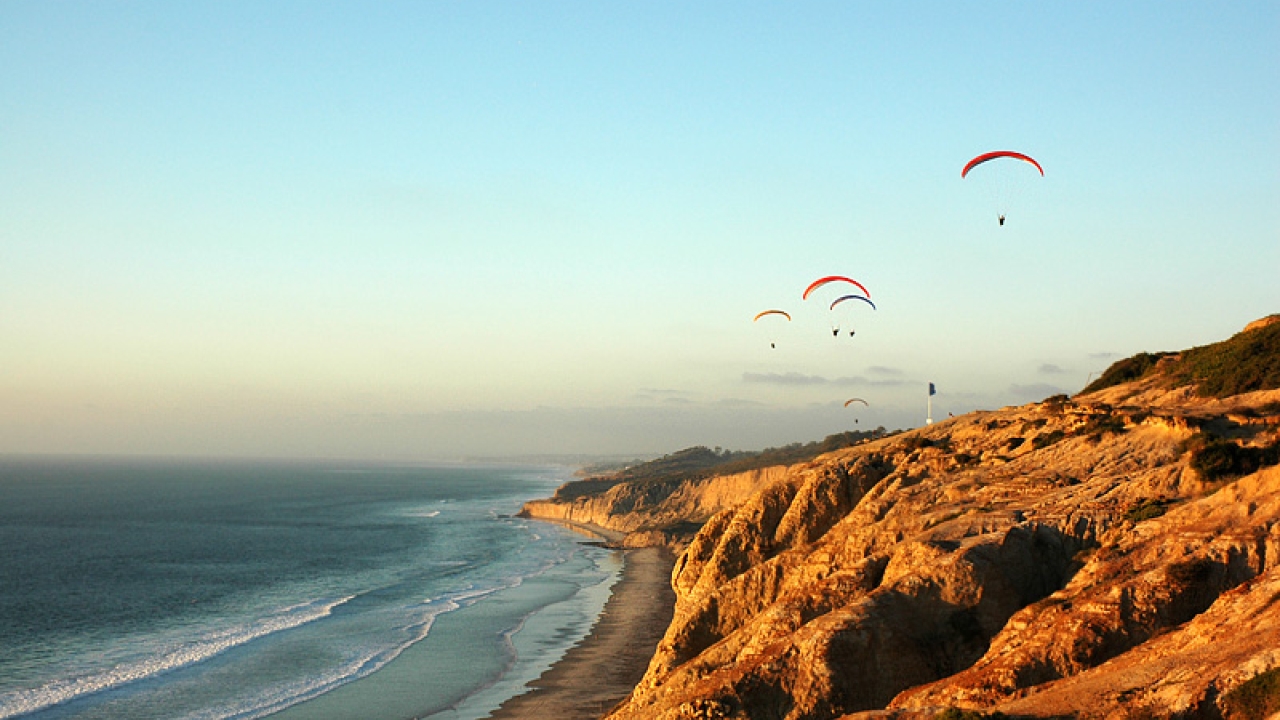 View of the torrey pines coast