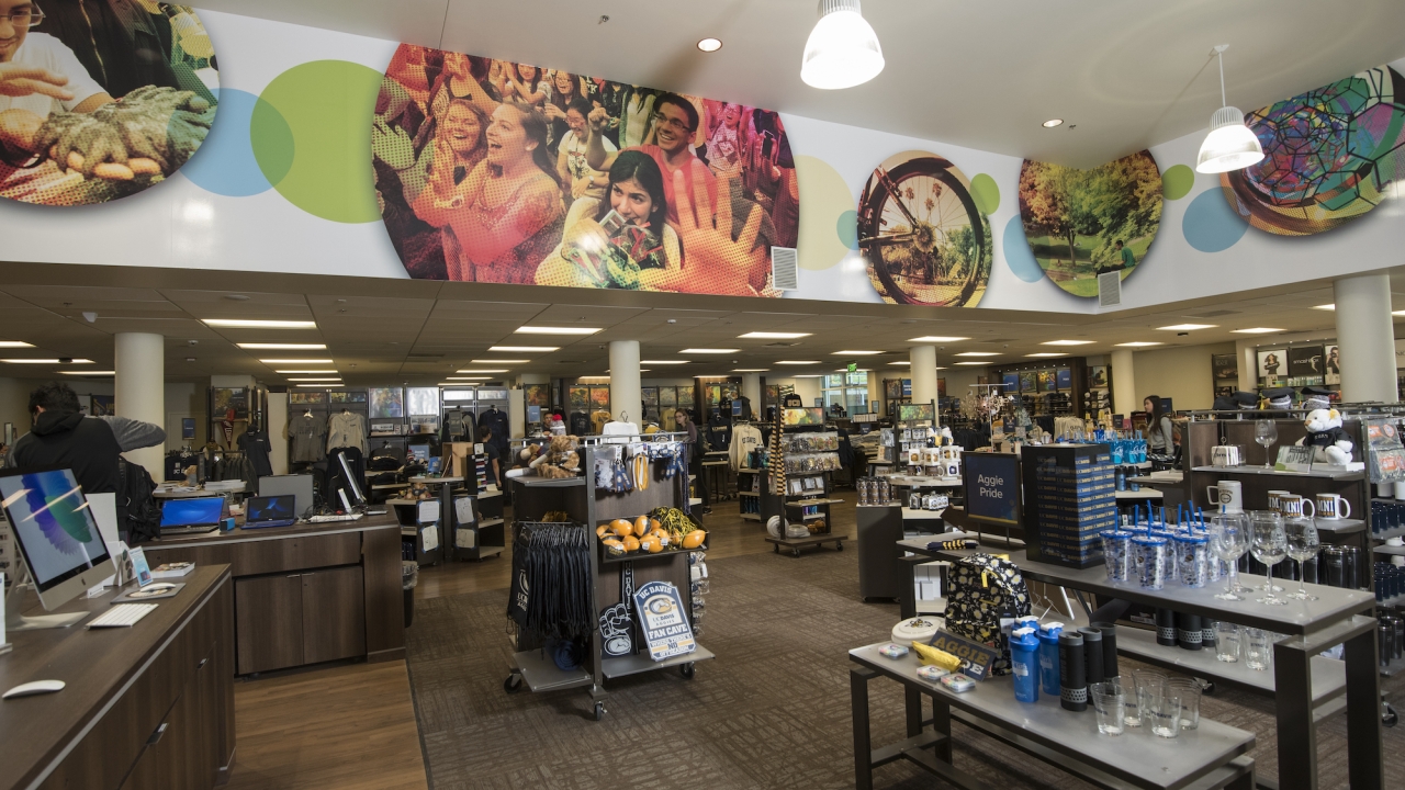The UC Davis Bookstore will be hosting a trio of happy hours for Aggie families on September 19-21 from 5-8 p.m.