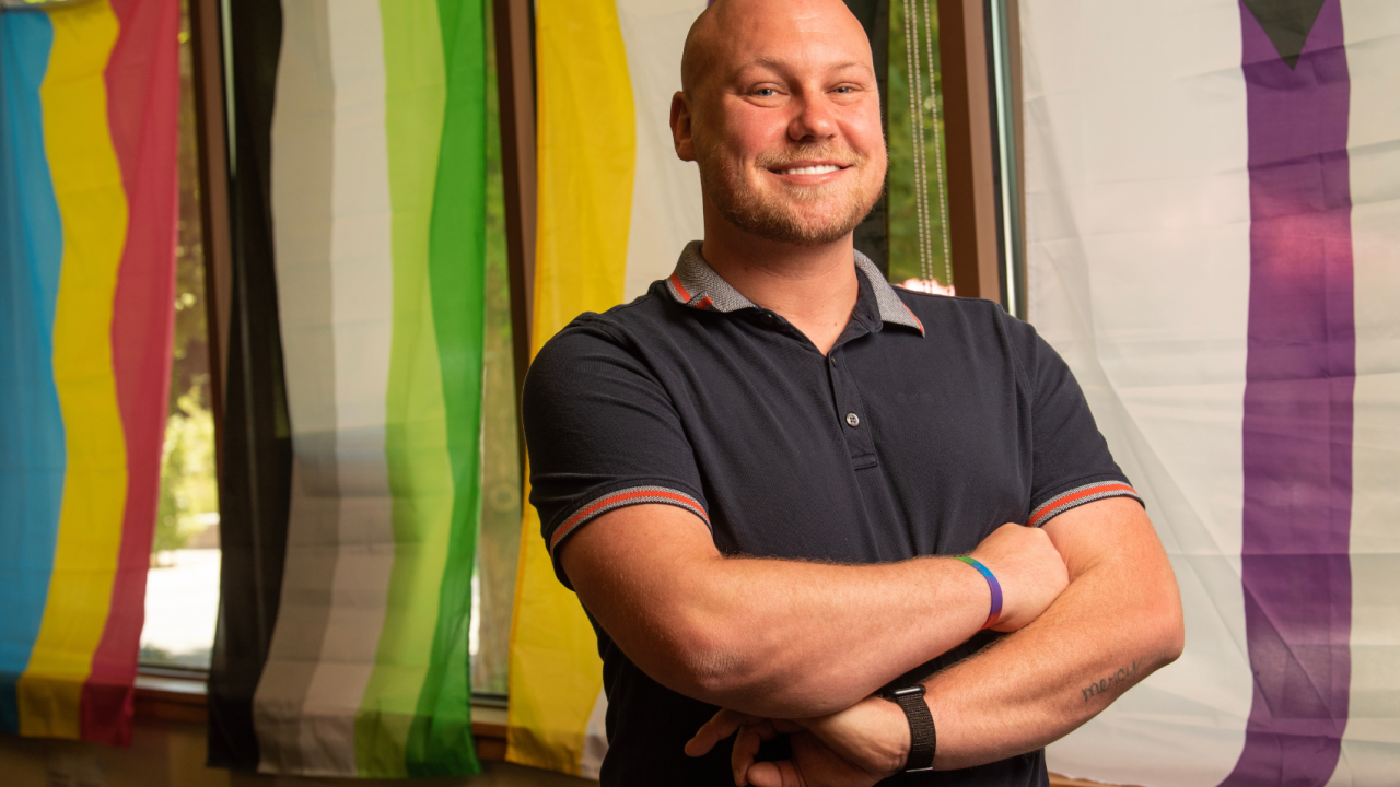 Image of Blake Flaugher (he/him), the director of the UC Davis LGBTQIA Resource Center