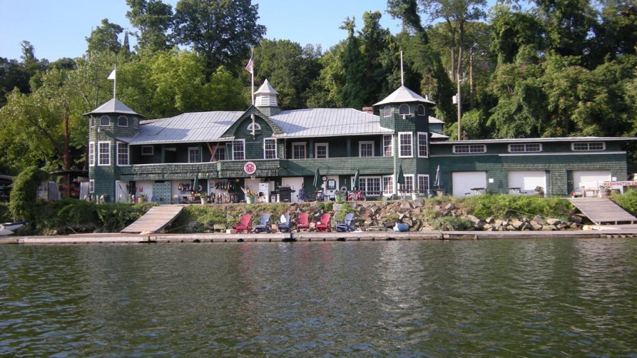 building on a lake