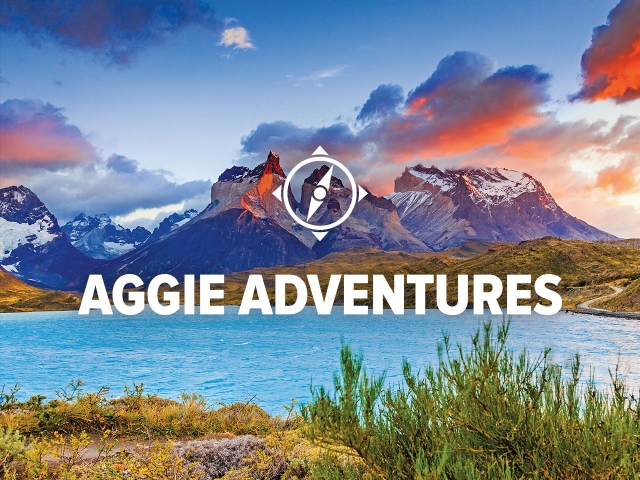 View of mountains and water at Torres del Paine