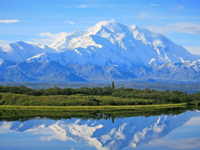 view of alaska wilderness and river