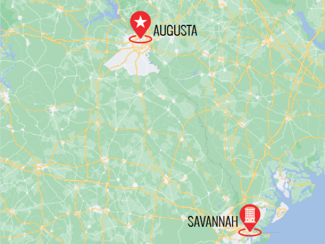 savannah and Augusta Georgia 