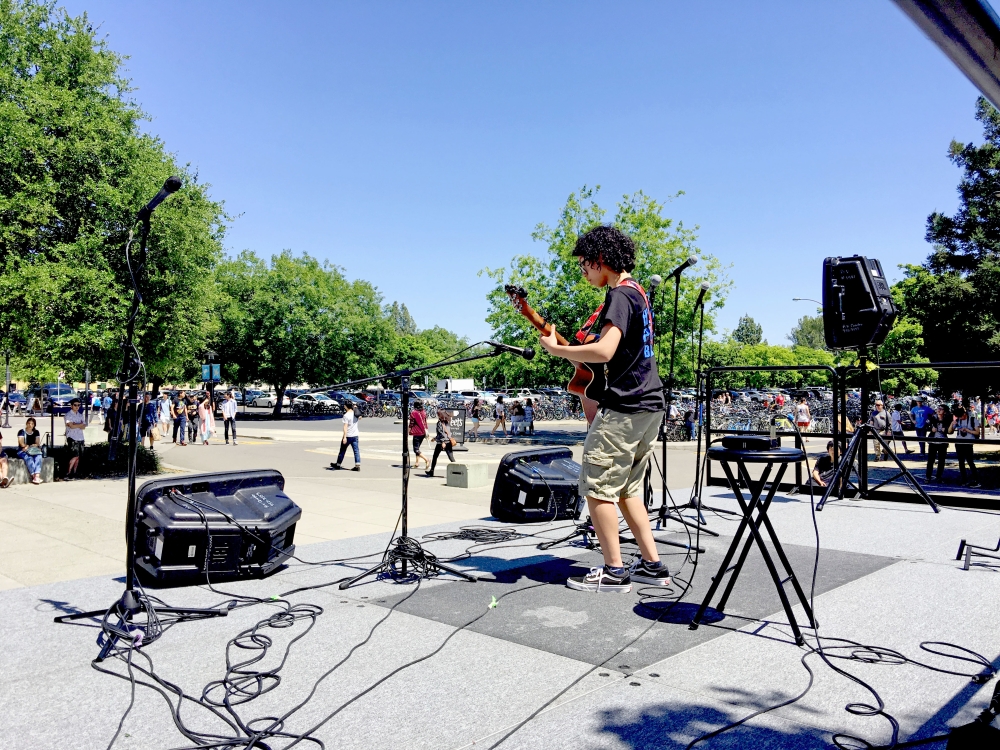 Kat performing on Picnic Day