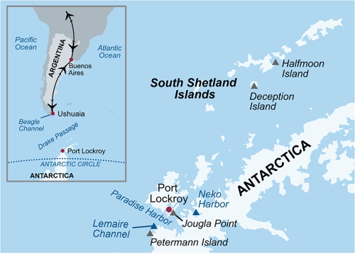 Antarctica map