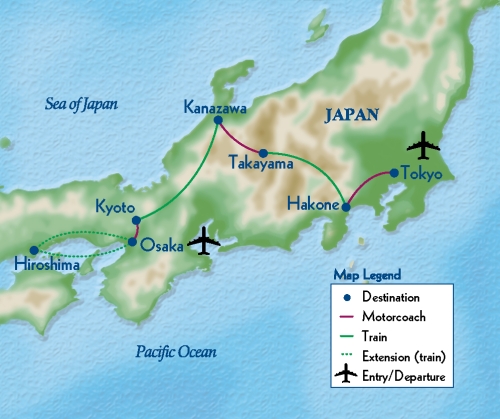 Map of Japan 