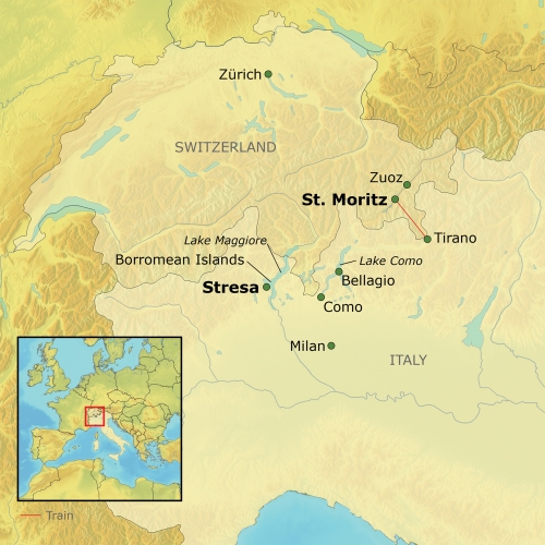 Switzerland land map