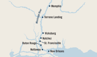 Map of Southern Footprints Trip