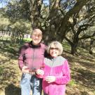 Russell and Bette Russel standing in their vineyard