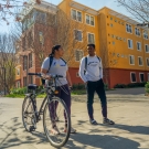 Students walking outside of the Tercero Residence Halls on March 5, 2020. Images provided by the Student Housing Office.