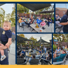 Collage from the 2024 Homecoming Social at Sudwerk Brewery