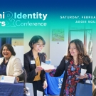 Collage of conference speakers and attendees. Text reads: UC Davis Alumni Careers & Identity Conference, Saturday, February 28, 2026, Aggie Square