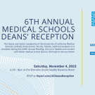 All UC Medical Schools Deans' Reception Invitation for Saturday November 4, 2023 in Seattle, WA