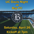 UC Davis night at Bay FC