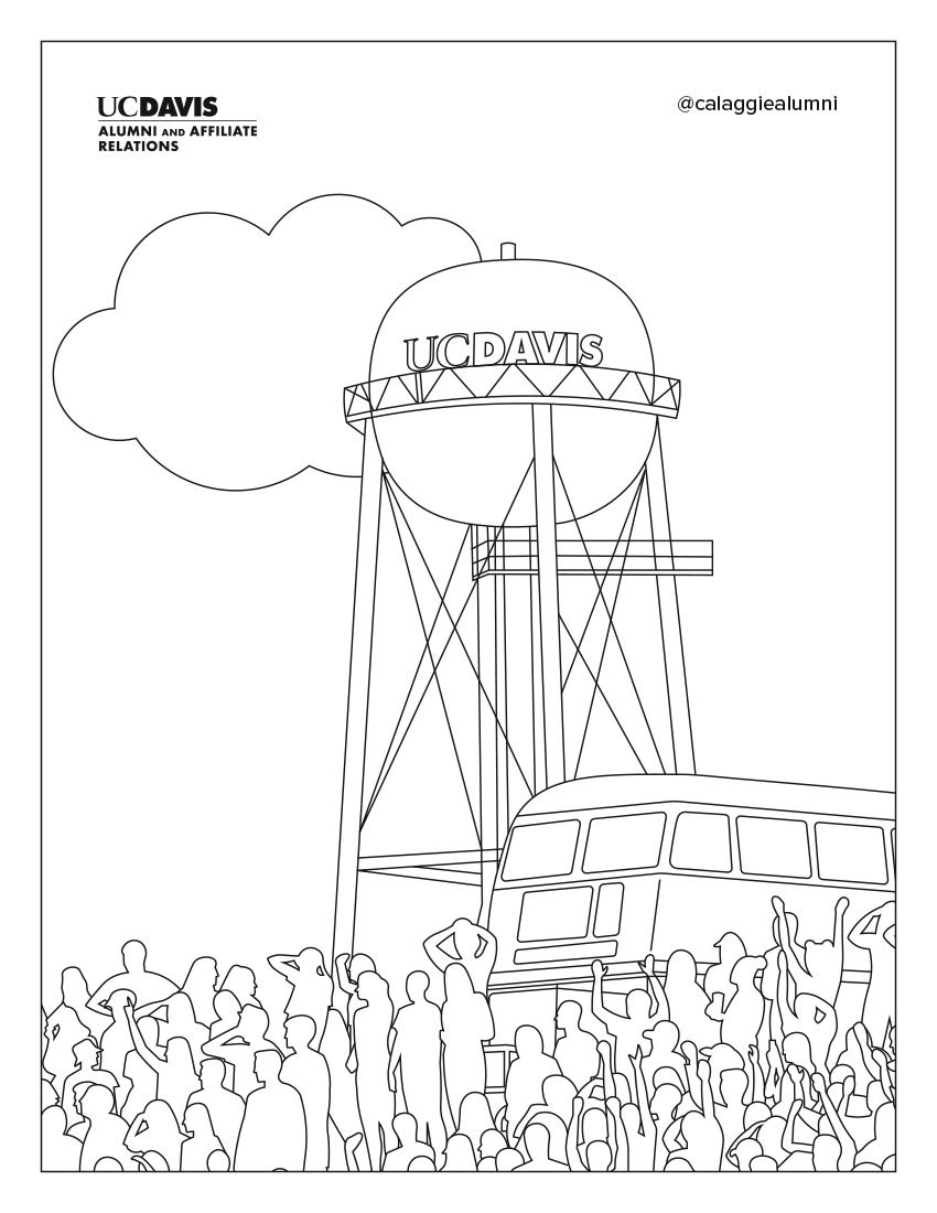 Uc Davis Coloring Book Pages One Aggie Network
